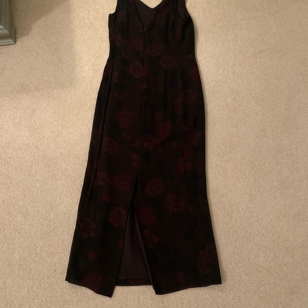 Dark Purple Maxi Floral Dress